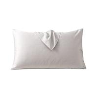 ProtèGe-Oreillers Taie d'oreiller en Coton uni, Housse de Couette for la Maison ou l'hôtel, Style Simple (sans Rembourrage)(Light Gray,50x70cm 2pcs)