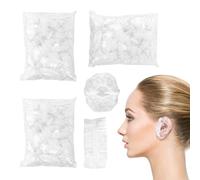 Protège-Oreilles jetables Transparents 300 pièces en Plastique de Haute qualité, étanches avec Grande élasticité et résistance au déchirement. Idéaux pour Douche, Bain, Spa.