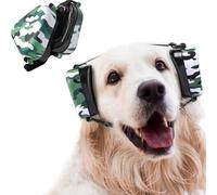 Protège-oreilles pour chien - Réduction du bruit - Tenue confortable - Bande élastique réglable - Facile à porter - Protection auditive pour chiens autour des aspirateurs, avions, hélicoptères