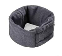 Protège-oreilles sécurisés pour chiens - Protection essentielle qui reste en place même lorsque vous mangez ou jouez en désordre (gris foncé, S)