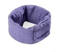 Protège-oreilles sécurisés pour chiens - Protection essentielle qui reste en place même lorsque vous mangez ou jouez en désordre (violet foncé, L)