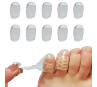 Protège Orteil Silicone,pour hommes et femmes, pour cors, ampoules et ongles incarnés (10 Pièces)
