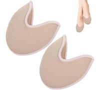 Protège-orteils de Ballet en Sebs, Lot de 2 pour Pointes | Beige, Soulage L’avant-pied et Réduit la Pression, pour Danse Classique et Répétition sur Pantoufles