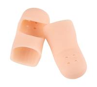 Protège-orteils en Silicone, 2 pièces, protège-orteils, réduit la pression des chaussures pendant la marche, la course, manches respirantes avec trous