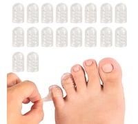 Protège-orteils en silicone, 20 pièces, Capuchons de protection pour les orteils, Anti-frottement, Dédié aux petits/gros orteils, Tampons pour orteils, Empêche les ampoules, Pour hommes et femmes