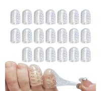 Protège-orteils en Silicone Protecteurs en silicone transparents 20 pièces | Protège-orteils anti-friction 20 pièces protectrices pour porteurs de talons hauts, amateurs de c