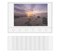 Protège-pages pour salle de classe, format à 6 anneaux - Pochettes transparentes pour cartes, photos, croquis, papeterie, amateurs de bureau, étudiants, artistes, enseignants, chefs de projet
