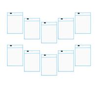 Protège-pages Transparents Réutilisables A4, Trou Central | Plastique PET Clair, Écriture Effaçable, pour t Préparation de Leçons, Compatible avec Stylos Effaçables