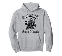 Protégé par Santa Muertes pour Lui, Elle, Femmes, Hommes Sweat à Capuche