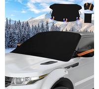 Protege Pare Brise Givre pour Audi Q3 F3 2018 2019 2020 2021 2022 2023 2024, Magnétiques Bâche Pare Brise Anti Givre Neige Accessoire Voiture,Black