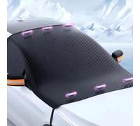 Protege Pare Brise Givre pour DS 4 Crossback | 2015-2017 2018, Couverture Pare Brise Voiture Bâche Pare Brise Hiver Protection Pliable(Orange)
