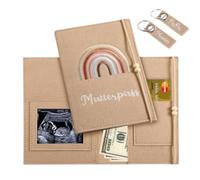 Protège-passe-passe en feutre Protège-passe-mère avec élastique et 2 porte-clés Protège-passe-passe personnalisé en feutre Protège-passe-mères en feutre (blanc gris)