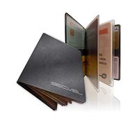 Protège-passeport breveté | RFID NFC et bloqueur de champ magnétique | Housse de protection pour passeport, carte d'identité, carte de crédit, carte de débit | Protecteur de carte et organisateur | Protection des données à 100 % vérifiée par CTC/advanced (membre du groupe RW TÜV) | Meteor