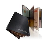 Protège-passeport breveté | RFID NFC et bloqueur de champ magnétique | Housse de protection pour passeport, carte d'identité, carte de crédit, carte de débit | Protecteur de carte et organisateur | Protection des données à 100 % vérifiée par CTC/advanced (membre du groupe RW TÜV) | Graphite
