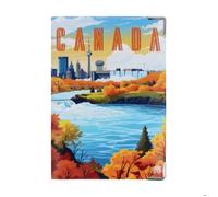 Protège-passeport Color Pop pour passeport français - PVC ""Canada"" - Finition maroquinerie - fabrication française