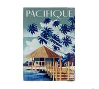 Protège-passeport Color Pop pour passeport français - PVC ""Pacifique"" - Finition maroquinerie - fabrication française