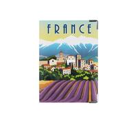 Protège-passeport couleur motif collection France - Fabrication Française - PVC imprimé - 13,5 x 9,5 cm