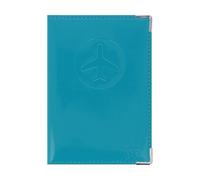 Protège-passeport Quick Exit Color Pop - Anti-RFID - PVC ""Bleu Canard"" - Sécurité identité - 13,4×9,6 cm - Fabrication française