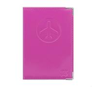 Protège-passeport Quick Exit Color Pop - Anti-RFID - PVC ""Fuchsia"" - Sécurité identité - 13,4×9,6 cm - Fabrication française