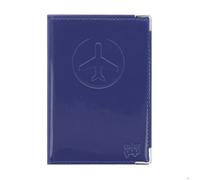 Protège-passeport Quick Exit Color Pop - Anti-RFID - PVC ""Indigo"" - Sécurité identité - 13,4×9,6 cm - Fabrication française
