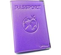 Protege Passeport VIOLET UGOZEN | Portefeuille/Pochette Passeport Fabriqué en France Protection Documents de Voyage
