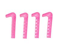 Protège-Patins à Glace Antidérapants, Couvre-Lames de Hockey Réglables, Accessoires de Patinage à Domicile pour Patins de Taille 24 à 42 (Rose Rouge)