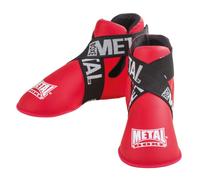 Protège Pieds Full Contact - METAL BOXE - Rouge - Adulte - Boxe - Kick-boxing