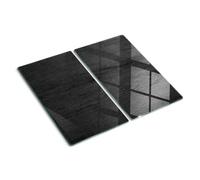 Protège-Plan de Travail 2x30x52 cm Décoration Avec Impression Contact Alimentaire Bords Polis Résistant à la Chaleur Pieds Antidérapants Modernité Symétrique - Une alimentation saine