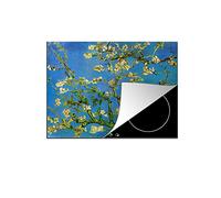 Protège-plaque à induction - Plaque Protection Vitrocéramique Induction - Vinyl - Fleur d'amandier - Vincent van Gogh - 60x52 cm - Couvre Plaque de Cuisson - Accessoires de Cuisine