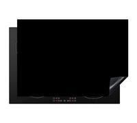 Protège-plaque à induction - Plaque Protection Vitrocéramique Induction - Vinyl - Noir - Foncé - Solide - Couleur - 75x52 cm - Couvre Plaque de Cuisson - Accessoires de Cuisine