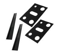 Protège-plaque de Cuisson Gazinière Noir Ptfe Anti Huile, Lot 4 Pièces | Réutilisable, Couvre-brûleur Cuisine, Protège la Surface, Compatible Cuisinière à Gaz