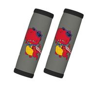 Protège-poignée de bagage de dessin animé dinosaure super héros pour valise, housses de poignée de bagage souples, étiquettes d'identification pour valises, accessoires de bagages de voyage