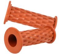 Protège-poignées de Vélo Garçon et Filles en Tpr Marron, Style Tressé | Paire pour Bicyclette et Trottinette, Motif Tissé Distinctif, Confort D’usage, Résistance au Froid