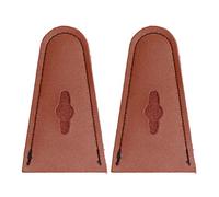 Protège-Pointe d'arc, Une Paire de Protection en Cuir Résistant à l'usure pour Arc Classique de Chasse en Plein Air (Brun)