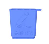 Protège-pointe de crayon en silicone, anti-casse, crochet supérieur compatible avec la plupart des crayons, crayons de couleur, crayons à sourcils, papeterie, école, bureau, art, bleu, Reportez-vous à