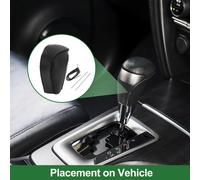 Protège-Pommeau De Levier De Vitesse Antidérapant Pour Voiture, Protecteur De Poignée De Changement De Vitesse Pour Mazda Cx-30 2020-2022 Fibre Carbone Noire Et Simili Cuir Noir