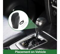 Protège-Pommeau De Levier De Vitesse Antidérapant Pour Voiture, Protecteur De Poignée De Changement De Vitesse Pour Subaru Forester 2018-2023 Fibre Carbone Noire Simili Cuir Noir