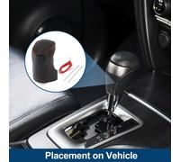 Protège Pommeau De Levier De Vitesse Pour Chevrolet Malibu 2016-2020 Protecteur De Poignée De Levier De Vitesses Antidérapant En Similicuir 1 Pc Noir Fibre De Carbone Noir Rouge