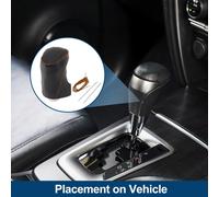 Protège Pommeau De Levier De Vitesse Pour Chevrolet Malibu 2016-2020 Protecteur De Poignée De Levier De Vitesses Antidérapant En Similicuir 1 Pc Noir Fibre De Carbone Noir Marron