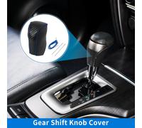 Protège-Pommeau Levier Vitesse Antidérapant Pour Voiture, Protecteur Poignée Changement Vitesse Pour Toyota Rav4 2013-2016, Motif Fibre Carbone Noir, Noir, Bleu Cuir Microfibre