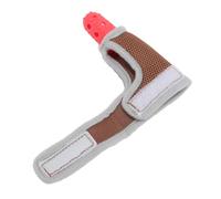 Protège-Pouce en Silicone pour bébé, Mitaine, Jouet de Dentition avec Bracelet Respirant Réglable pour Bébés de 3 Mois à Partir de 3 Mois, Arrêt de la Succion du Pouce (Rouge)
