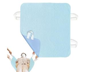 Protège- pour Personnes âgées - Feuille de réutilisable avec 4 poignées, Couverture d'incontinence | Coussin de lit Doux Lavable pour Adultes Seniors, repositionnement des Patients