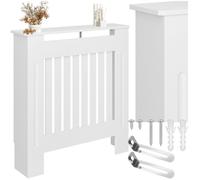Protège radiateur - TECTAKE - Cache-radiateur VILA en bois MDF 78 x 19 x 82 cm - Blanc