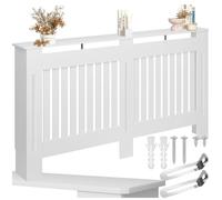 Protège radiateur - TECTAKE - Cache-radiateur VILA en bois MDF robuste et élégant, 152,5 x 19 x 82 cm - Blanc