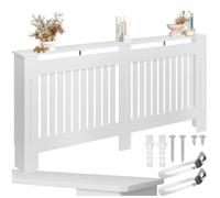 Protège radiateur - TECTAKE - Cache-radiateur VILA en bois MDF robuste et élégant, 172,3 x 19 x 82 cm - Blanc