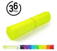 Protège Rayon de Vélo - VORCOOL - Jaune vif - 36 pièces - Universel pour motocross