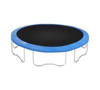 Protège-rebord de trampoline de 4,8 m, imperméable et protection solaire, coussin à ressorts en PVC, pour cours familiales, aires de jeux intérieures, parcs (bleu)