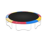 Protège-rebord de trampoline de 4,8 m, imperméable et protection solaire, coussin à ressorts en PVC, pour cours familiales, aires de jeux intérieures, parcs (multicolore (bleu + rouge + jaune)