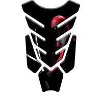 Protège-réservoir adhésif en résine effet 3D compatible avec Deadpool