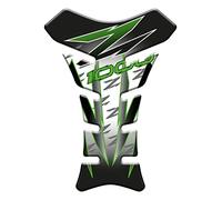 Protège-réservoir adhésif en résine effet 3D compatible avec KAWASAKI Z1000 (Vert-Blanc)